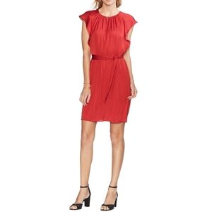 Vince Camuto Womens Rumpled Satin Keyhole …